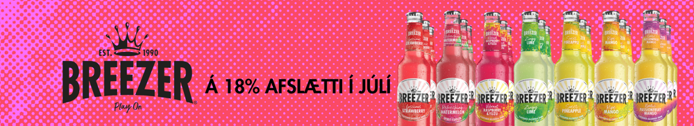 Breezer Tilboð - 18% afsláttur í júlí
